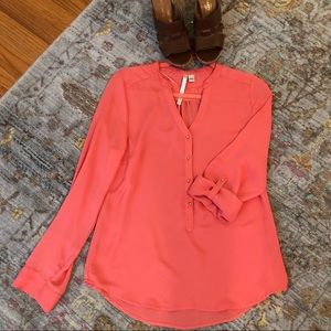 Lauren Conrad coral blouse